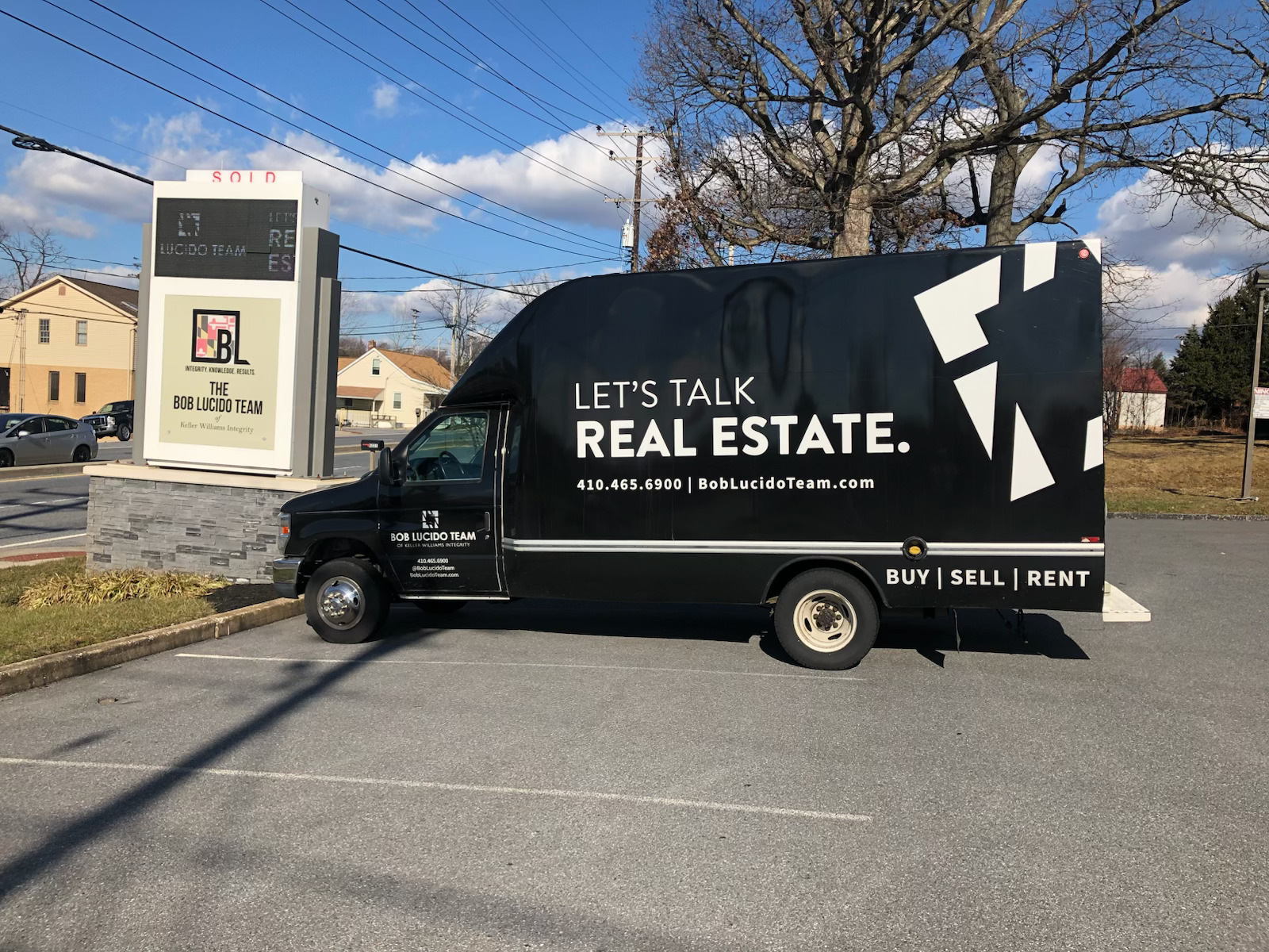 Bob Lucido Team Let's Talk Real Estate branded moving truck