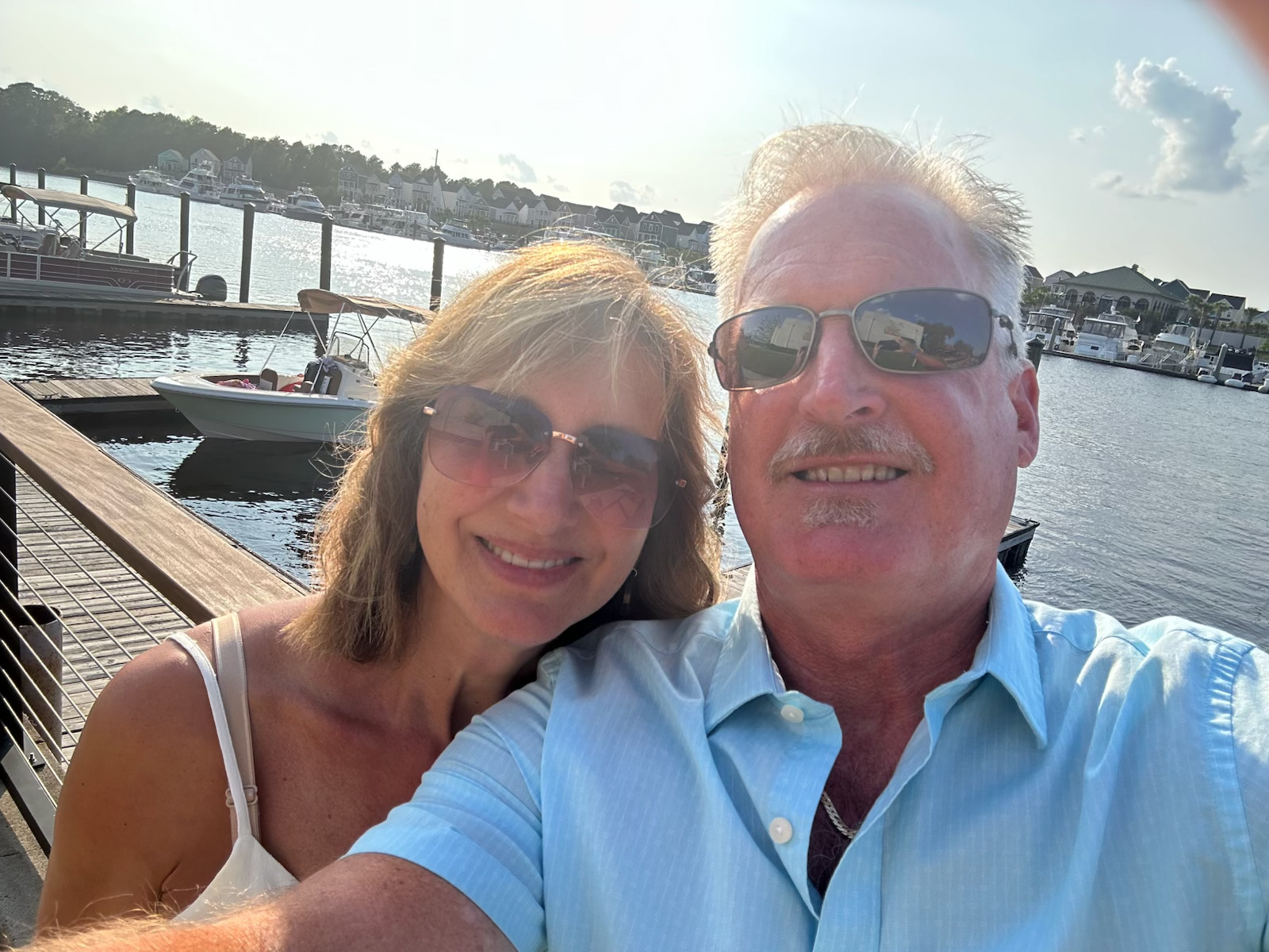 Jim Gladden with family enjoying Maryland waterfront